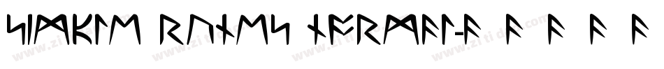 Simple Runes Normal字体转换